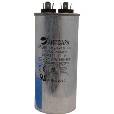 Condensator Pornire Motor, CBB65, 50uF(MFD) - 370 VAC