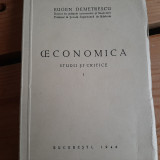 &OElig;conomica (studii si critice, Eugen Demetrescu, 1940)