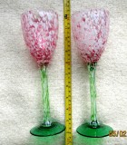 Cumpara ieftin Pahare Iridescent Millefiori Murano Style.Atelier venetian