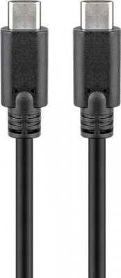 Cablu USB Type C Generatia 1 tata-tata 1.5m negru GOOBAY foto