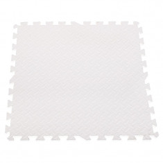 Covoras puzzle xl, 60x60 cm, grosime 2 cm, spuma eva, 2 piese culoare alb MultiMark GlobalProd