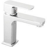 Baterie stativa lavoar Ferro Alba VerdeLine BLB2VL, 10 bar presiune maxima, D.3/8 - M10x1 racord flexibil, 90&deg;C temperatura apa maxima, crom