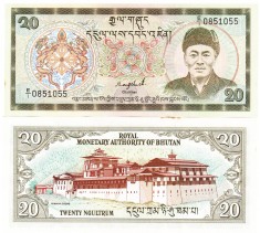 Bhutan 20 Ngultrum 2000 P-23 UNC
