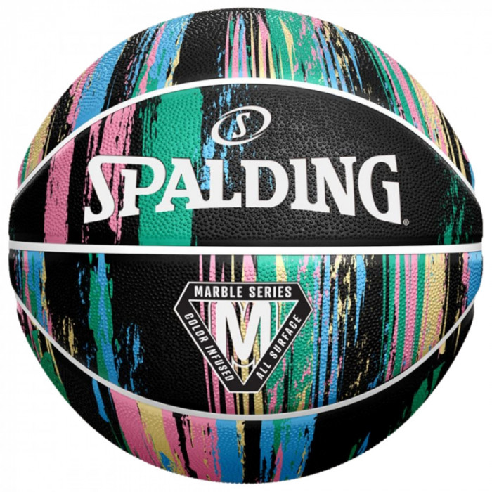 Mingi de baschet Spalding Marble Ball 84405Z negru