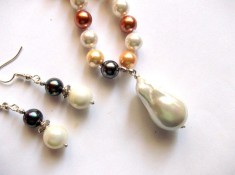 set colier si cercei cu perle mallorca 44687