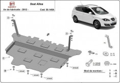 Scut motor metalic Seat Altea Cutie Automata 2012-prezent foto