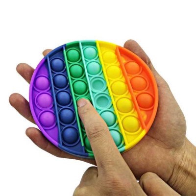 POP It cerc Jucarie antistres Push pop Bubble Curcubeu foto
