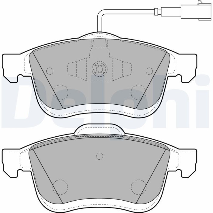 DELPHI LP2168 set placute frana,frana disc