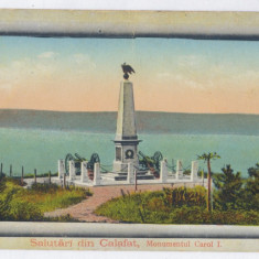 383 - CALAFAT, Dolj, Carol Monument, RAMA, Romania - old postcard - used - 1926