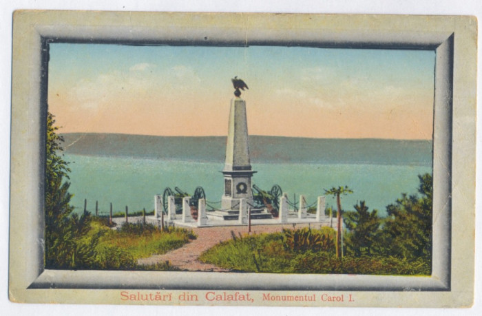 383 - CALAFAT, Dolj, Carol Monument, RAMA, Romania - old postcard - used - 1926