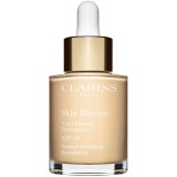 Clarins Skin Illusion Natural Hydrating Foundation makeup radiant cu hidratare SPF 15 culoare 100.5W Cream 30 ml