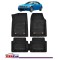 Covorase Auto TEAMCAR&reg; Tip Tăvită pentru BMW Seria 3 E46 1998-2006, Compatibile Universal, Negru, Set Complet Față-Spate