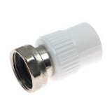 Racord semiolandez PPR, FI, 20 mm x 3/4&quot;, alb