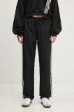 adidas Originals pantaloni de trening Woven Track Pant culoarea negru, cu imprimeu, JD5335