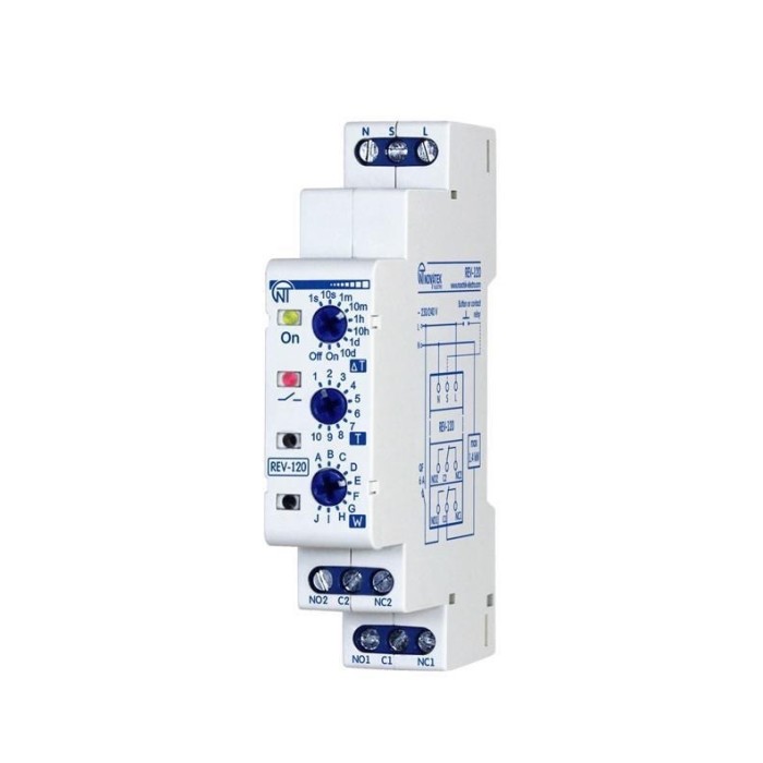 Timer Programabil 0.1s-10zile DPDT 250VAC/6A 230-240VAC