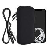 Husa Universala Kwmobile marime XL - 6,8 inch, Neopren, Negru, 58700.4.01
