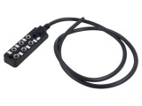 Cutie de conexiuni M8 PIN: 3 1m soclu 3A -20&divide;80&deg;C IP67 IN: 6