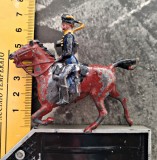 GRATUIT figurina 54 mm cal calaret metalic vintage Britains LTD vopsea originala