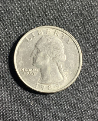 Moneda quarter dollar 1989 USA foto