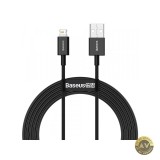 Cablu Date si Incarcare USB-A - Lightning Baseus Superior Series 20W 2m Negru CALYS-C01
