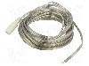 Cablu alimentare DC, cabluri, DC 5,5/2,1 soclu, transparent, 5m, BQ CABLE - DC.CAB.8010.0500