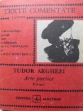 ARTE POETICE. VERSURI. TEXTE COMENTATE-TUDOR ARGHEZI