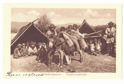 4197 - SIBIU, Ethnics Gypsy, Romania - old postcard - unused - 1917 foto