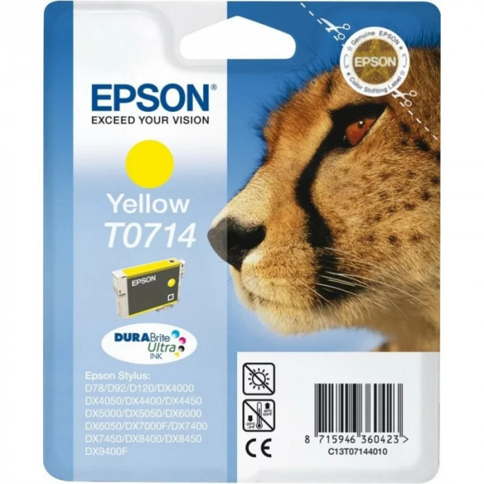 Cartus Cerneala Original Epson Yellow T0714 C13T07144011