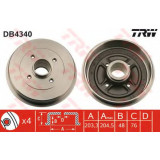 Tambur frana NISSAN MICRA III (K12) (2003 - 2010) TRW DB4340