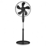 Ventilator V-TAC 125cm, 55W, 5 Pale, Negru, Baza Rotunda 410mm, 230V