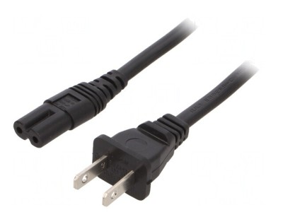 Cablu Alimentare IEC C7 NEMA 2m Negru foto