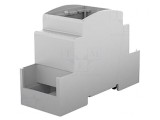 Carcasă pentru șină DIN, gri, 90.5mm x 36.3mm x 62mm