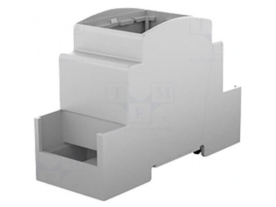 Carcasă pentru șină DIN, gri, 90.5mm x 36.3mm x 62mm foto