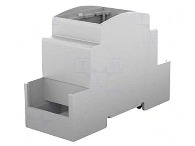 Carcasă pentru șină DIN, gri, 90.5mm x 36.3mm x 62mm