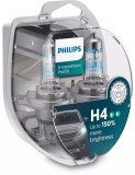 Set 2 becuri auto Philips H4 Xtreme Vision Pro +150% 12V 55W