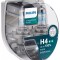 Set 2 becuri auto Philips H4 Xtreme Vision Pro +150% 12V 55W