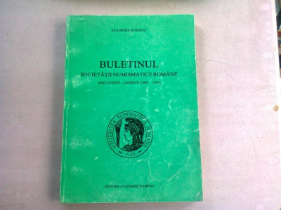 BULETINUL SOCIETATII NUMISMATICE ROMANE 1992 - 1993 foto