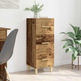 Cumpara ieftin Bufet cu sertar Lemn vechi 34.5 x 34 x 90 cm Lemn compozit