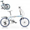 Bicicleta Pliabila cu Roti 20 Inch U8 Alb cu Albastru