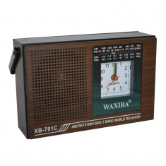 Radio cu ceas Waxiba XB-781C, 5 benzi foto