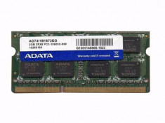 Memorie Ram Laptop Adata 2GB DDR3 PC3-10600S 1333Mhz AD73I1B1672EG foto
