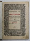 AGHIAZMATAR ...TIPARIT CU BINECUVANTAREA ...PREA FERICITULUL JUSTINIAN , PATRIARHUL BISERICII ORTODOXE ROMANE , 1950 , PREZINTA PETE SI SUBLINIERI