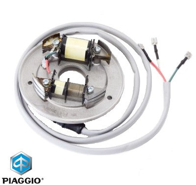 Magnetou (stator aprindere) original Piaggio Ape Car P2 - MP501 - P601 - TM (09-) - TM P602 - P703 (84-) 2T AC 220cc - 3 fire foto