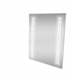 Oglinda Baie Moderna Iluminta 80 x 60cm Led Touch Senzor Luminata Coloane