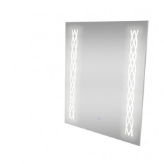 Oglinda Baie Moderna Iluminta 80 x 60cm Led Touch Senzor Luminata Coloane