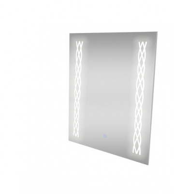 Oglinda Baie Moderna Iluminta 80 x 60cm Led Touch Senzor Luminata Coloane foto