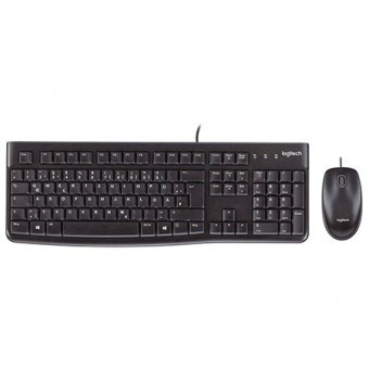 Kit tastatura si mouse cu fir logitech mk120 foto