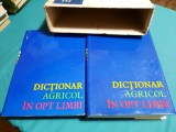DICȚIONAR AGRICOL &Icirc;N OPT LIMBI/ 2 VOL./ 1970 *26
