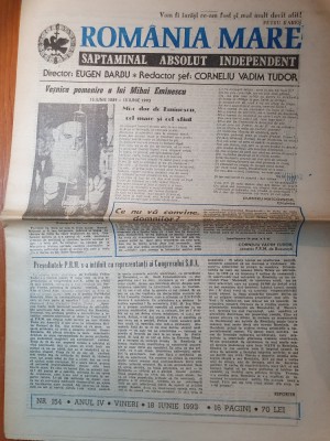 ziarul romania mare 18 iunie 1993 foto