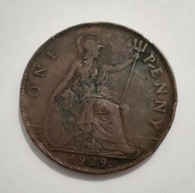 Marea Britanie - 1 Penny 1929 foto
